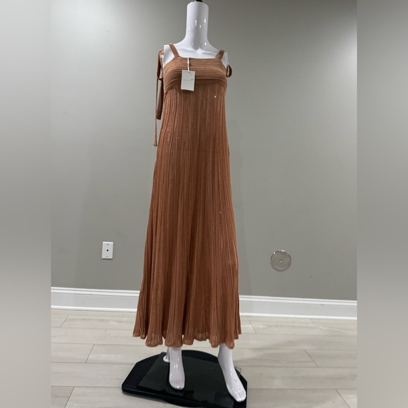 $1135 ZIMMERMANN 
Ottie Metallic Knit Midi Dress size 0/ xs - Picture 7 of 13